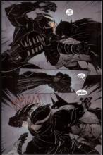 This page shows the Dark Knight fighting the Court of Owls enforcer