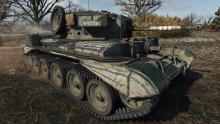 The shiny silver medal goes to the medium tank Cromwell b.