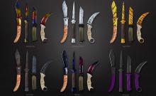 You will get to know the knife skins in CSGO