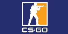 Blue and orange CSGO logo