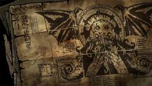 This is taken from a loading screen and is a detailed sketch of some eldritch terror.