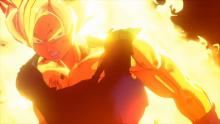 Goku powered up to Super Saiyan