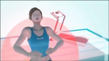 Wii Fit's Deep Breathing gives her incredible speed and power