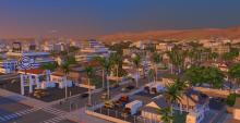 The Sims 4 world of Del Sol Valley, from the Get Famous expansion pack!