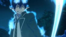 Rin uses his demonic powers for good rather than for evil.