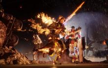 A Titan wields a sword in the EDZ