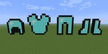 Check out these in-game builds of diamond armor made out of diamond blocks! 