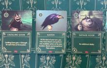 A glimpse at the villain deck, including her coveted ally the Raven.