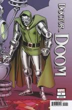 Doctor Doom on cover of comic book