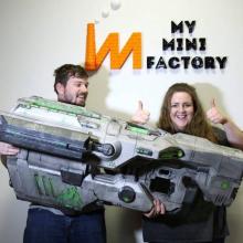 One of the most popular weapons from this franchise, this 3d printed model was created by MyMiniFactory and it looks amazing.