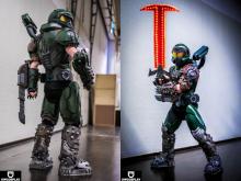 Credit to @UWCosplay for this badass real-life doom slayer armor and Crucible