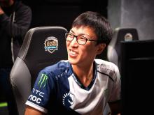 Doublelift smiling after another victory