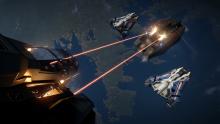 When large-scale battles break out in Elite Dangerous, they look absolutely fantastic.