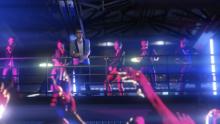 A view looking up at the second floor of the nightclub in GTA Online