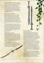 A pull from one of the many Dungeons & Dragons books. Explains Elven craft and weaponry 