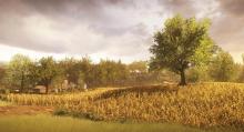 A gorgeous open field in Everybody's Gone to the Rapture 