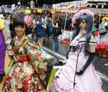A fabulous Kimono and Gothic Lolita dress