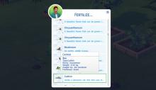 When you want to fertilize a plant you'll get a menu with your available fertilizers.