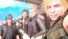 Selfie with the boys from Final Fantasy XV.