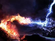An Brilliant Ice and Fire Storm 