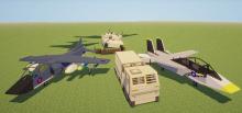 Discover numerous new ways of transport in Flan's Mod including planes, tanks, and cars.