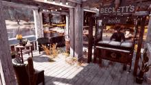 Yes you will be able to have a bar in your CAMP to hear the latest gossip in Fallout 76 Wastelanders.