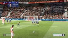 You can alternate camera angles on free kicks, depending on if you wish to shoot or cross.