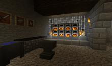 Create a custom smelting room for your furnaces.