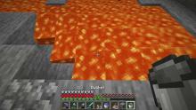Don't forget that lava is not an infinite source like water is!