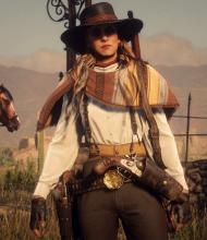 Now that's how you accessorize in the Wild West.