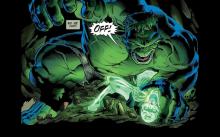 The Hulks strength is fueled by radiation.