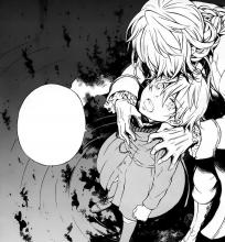 Oz forms an illegal contract with Jack Vessalius in Pandora Hearts