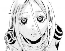 Shiro from Deadman Wonderland, who acts as a guide for Ganta Igarashi