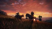 Elden Ring Horseback Combat: Player vs Viking Enemy