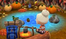 This campsite design by D033ie on Reddit pictures the perfect fall day.