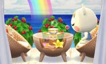 This campsite design also by peaceloveandgranola on Reddit pictures the perfect tea time with Marshal.