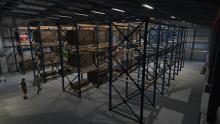 A typical scene inside the cargo warehouse