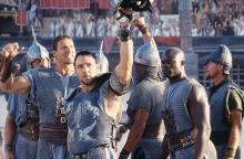 Maximus and other enslaved gladiators fight for their freedom