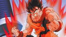 Goku training for the fights on Namek