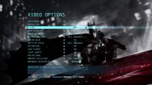 Different graphic settings for Batman Arkham Origins