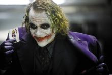 Heath Ledger playing Joker brilliantly in The Dark Knight!
