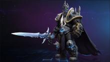 The base skin for Arthas Menethil, the Lich King wielding Frostmourne in the Void of the Nexus!