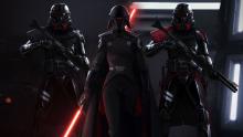 Inquisitor holds her guards back as she prepares to deal with a Jedi