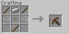 Here is the crafting recipe for the crossbow! 