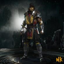 Get over here and check out one of Scorpion's many costume variations in Mortal Kombat 11