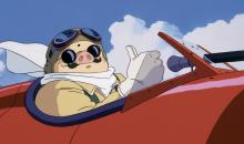 You can see Miyazaki’s love for aircrafts in the film Porco Rosso as it translates well in the animation and the music.