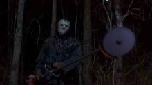Jason tries out some interesting landscaping imlements in Friday the 13th