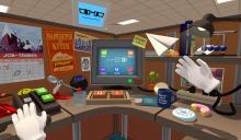 A look at Job Simulator, a much more easy-going VR game. 