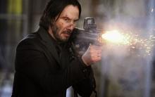 Keanu Reeves shows off his dedication to the 2nd amendment in John Wick. 