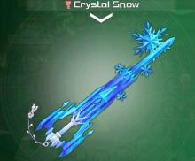 Here, you can see what Crystal Snow looks like. 